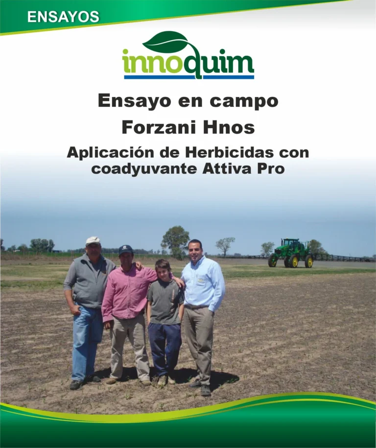 Portada del ensayo ATTIVA PRO en aplicación de herbicidas