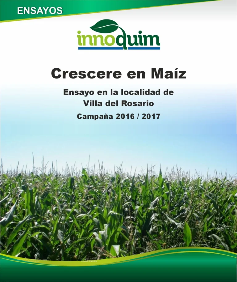 Portada del ensayo CRESCEREs en maíz